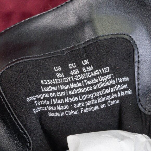 DKNY Women River Black Leather Platform Lug Festival Fashion Combat Boots sz 9 - Picture 7 of 8